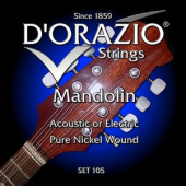 Струны для мандолины D'ORAZIO 115 010-1/034-4 круглая обмотка