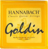 Струны для классической гитары нейлоновые HANNABACH 725MHT GOLDIN