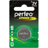 Батарейка PERFEO CR2032 1/BL 1шт лит PF CR2032/1BL