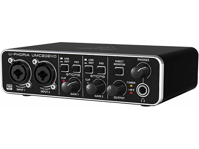 Внешняя звуковая карта behringer umc204hd