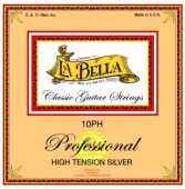 Струны для классической гитары нейлоновые La Bella 10PH High Tension Silver профессиональные