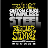 Струны для электрогитары ERNIE BALL 2246 10-13-17-26-36-46 STAINLESS REGULAR SLINKY Stainless Steel