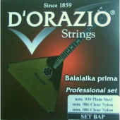 Струны для балалайки прима D'ORAZIO BAP (030-1/086/3)