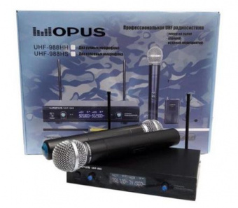 Радиосистема с 2-мя ручными микрофонами OPUS UHF 988HH