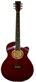 Фолк гитара HOMAGE LF-401C-R вырез