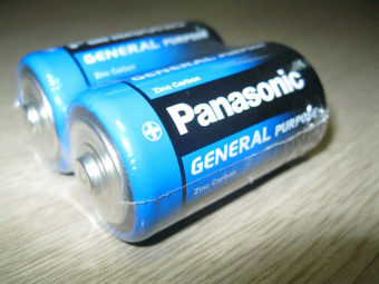Батарейка круглая большая PANASONIC 2шт