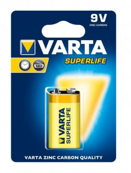 Батарейка (крона) VARTA Super Life 6F22 1/BL 1шт.